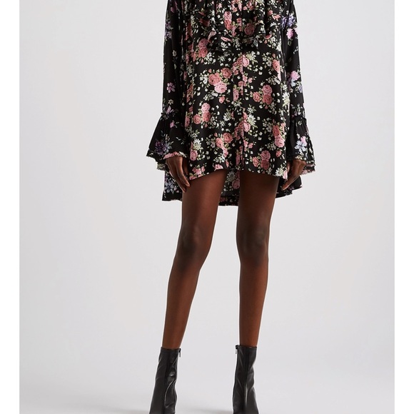 NWT Free People Black Floral Tunic Size M - Picture 7 of 12